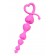 Розовая силиконовая анальная цепочка Sweety - 18,5 см. - ToyFa в Сергиевом Посаде Розовая силиконовая анальная цепочка Sweety - 18,5 см. - ToyFa