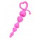 Розовая силиконовая анальная цепочка Sweety - 18,5 см. - ToyFa в Сергиевом Посаде Розовая силиконовая анальная цепочка Sweety - 18,5 см. - ToyFa