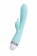 Мятный вибратор-кролик Iris - 22 см. - ToyFa купить в Сергиевом Посаде с доставкой в Orgasmix.ru Мятный вибратор-кролик Iris - 22 см. - ToyFa