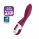 Малиновый вибромассажер для стимуляции G-точки Heated Thrill - 20,6 см. - Satisfyer купить в Сергиевом Посаде с доставкой в Orgasmix.ru Малиновый вибромассажер для стимуляции G-точки Heated Thrill - 20,6 см. - Satisfyer