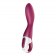 Малиновый вибромассажер для стимуляции G-точки Heated Thrill - 20,6 см. - Satisfyer купить в Сергиевом Посаде с доставкой в Orgasmix.ru Малиновый вибромассажер для стимуляции G-точки Heated Thrill - 20,6 см. - Satisfyer