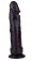 Крупный чёрный фаллоимитатор без мошонки - 20,5 см. - LOVETOY (А-Полимер) купить с доставкой в интернет-магазине Orgasmix в Сергиевом Посаде Крупный чёрный фаллоимитатор без мошонки - 20,5 см. - LOVETOY (А-Полимер)
