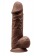 Коричневый фаллоимитатор Model 4 с мошонкой - 21,8 см. - Adrien Lastic купить с доставкой в интернет-магазине Orgasmix в Сергиевом Посаде Коричневый фаллоимитатор Model 4 с мошонкой - 21,8 см. - Adrien Lastic