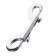 Серебристый двухсторонний карабин TOYFA Metal - ToyFa - купить с доставкой в Сергиевом Посаде Серебристый двухсторонний карабин TOYFA Metal - ToyFa - купить с доставкой в Сергиевом Посаде